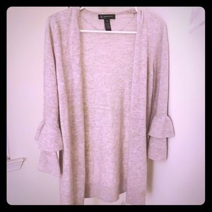 INC adorable cardigan sz M stylish sleeves, beige